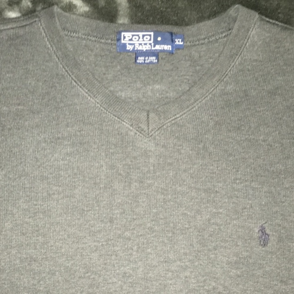 Polo by Ralph Lauren V Neck Crew Sweater Size XL